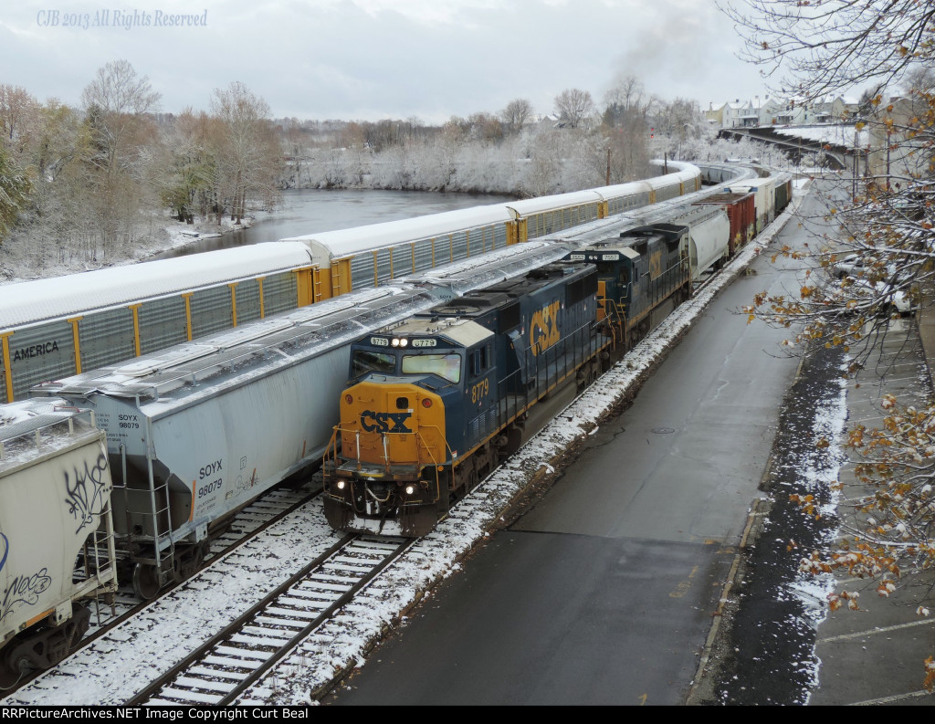 CSX 8779 and 7557 